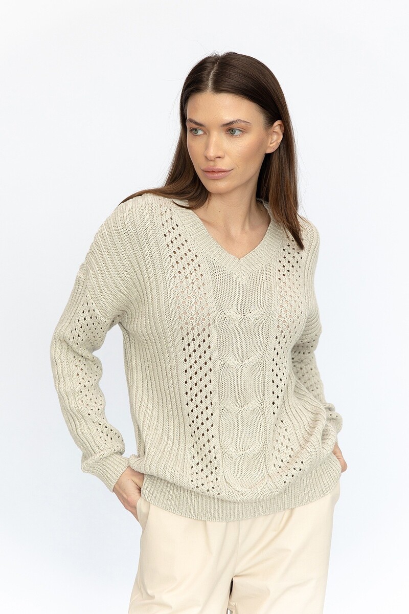 

Джемпер, Бежевый;светло-бежевый