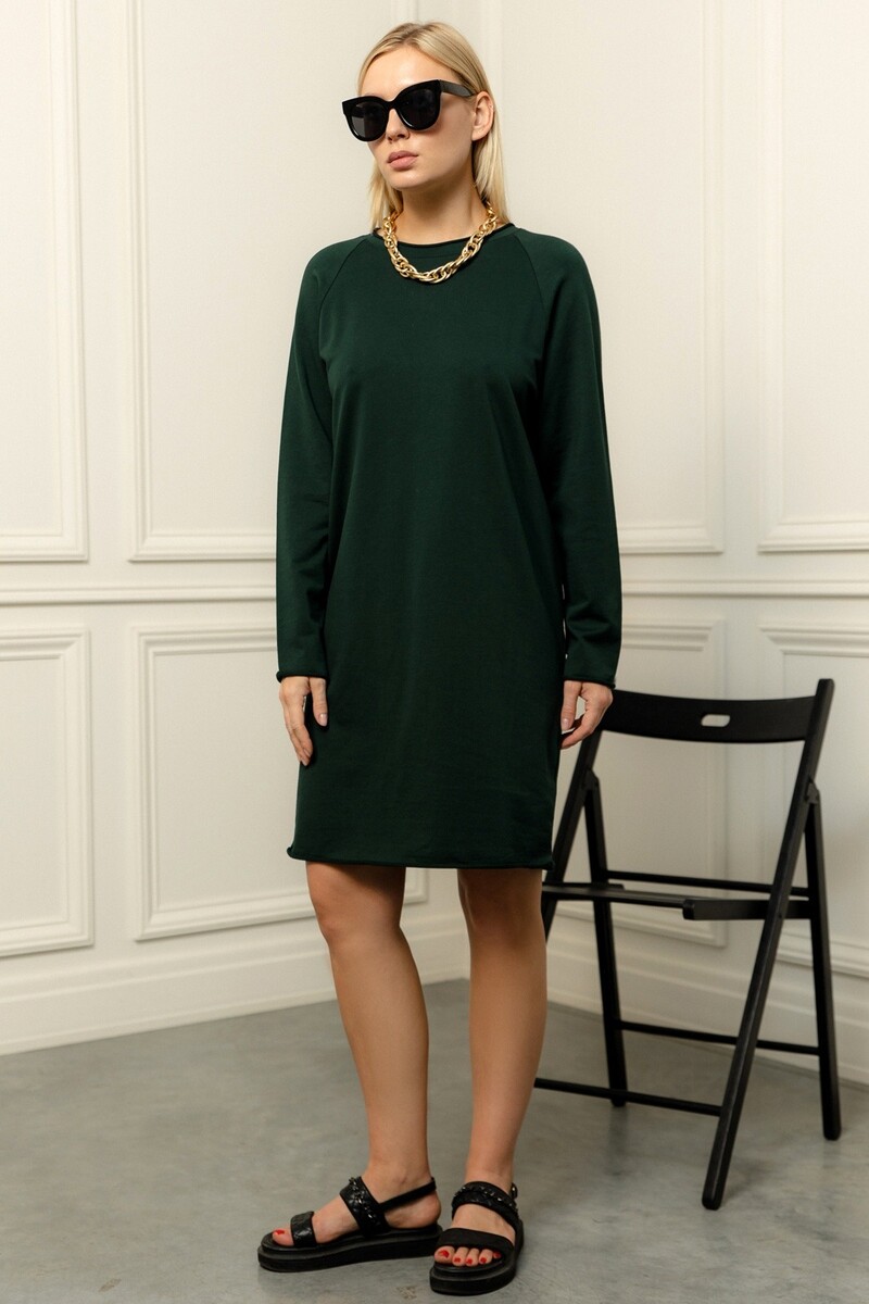 

Платье, Зеленый;бутылочный