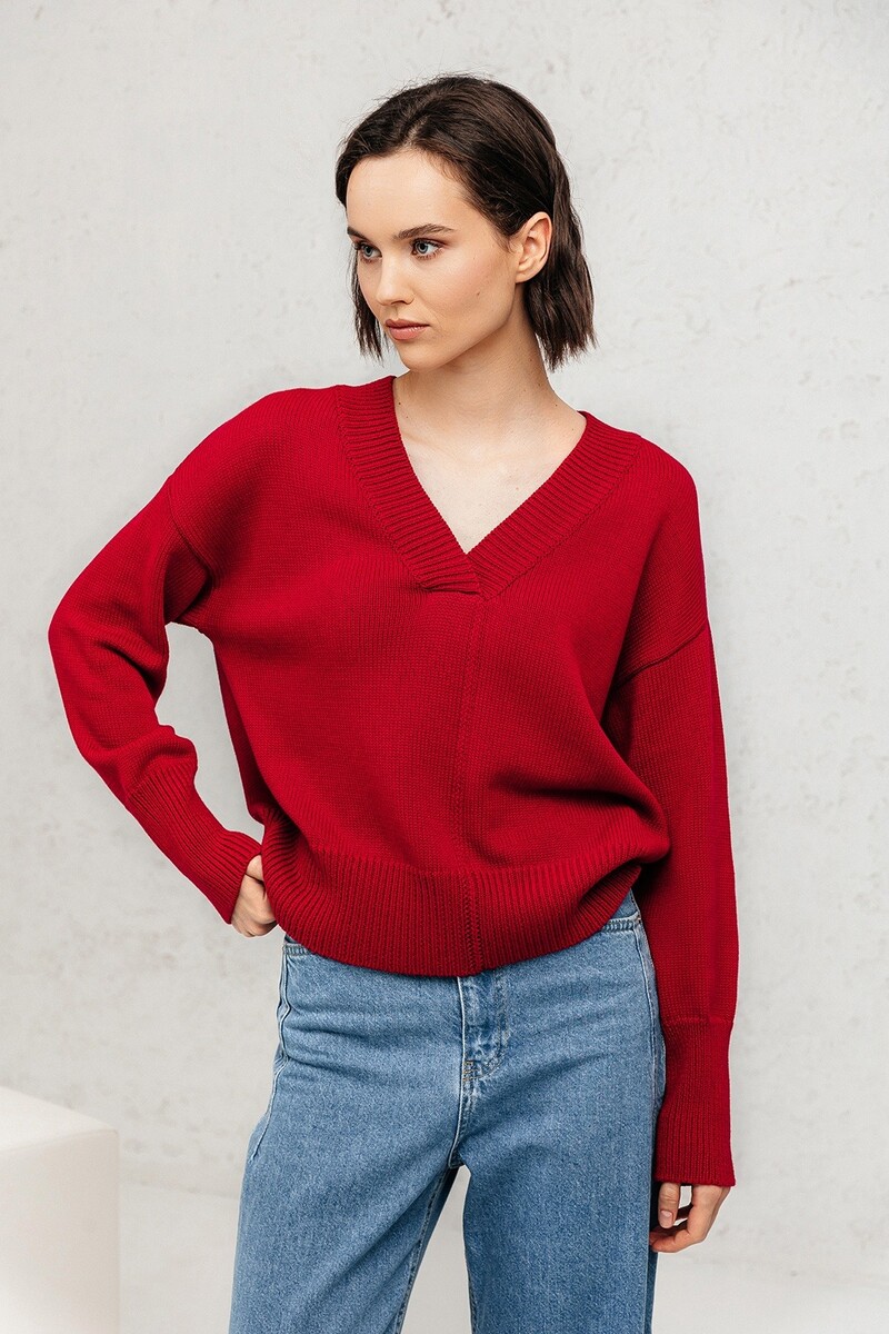 

Джемпер, Красный;глубокий красный