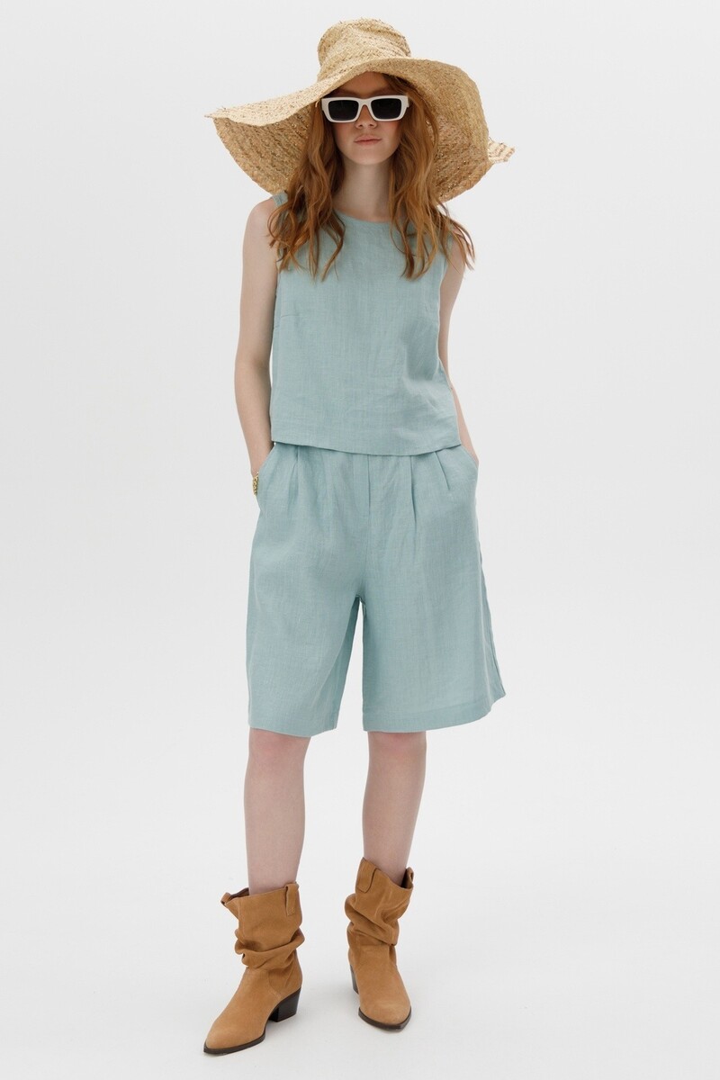 

Шорты, Голубой;бирюзовый иней