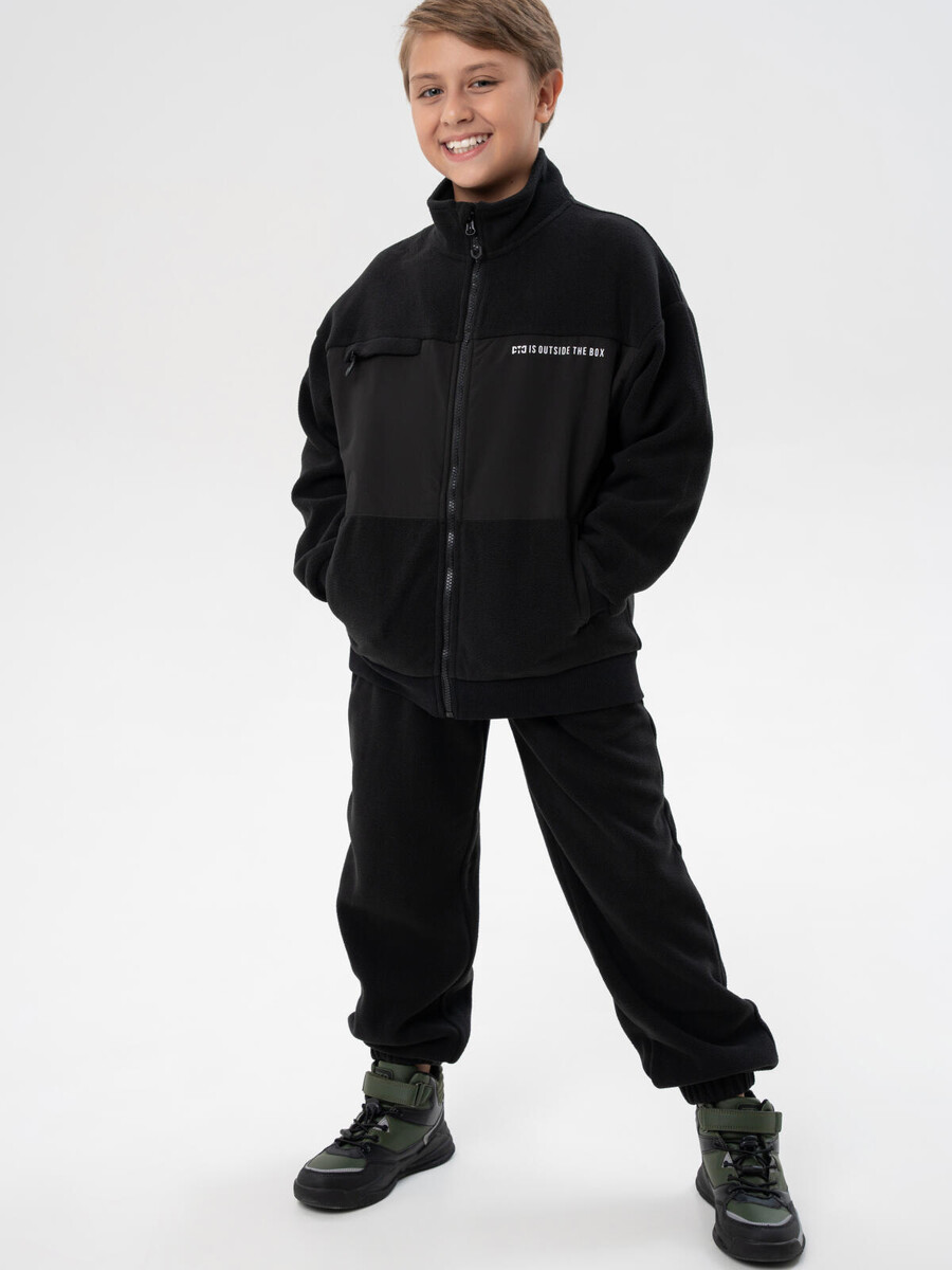 

Комплект трикотажный толстовка брюки, Черный