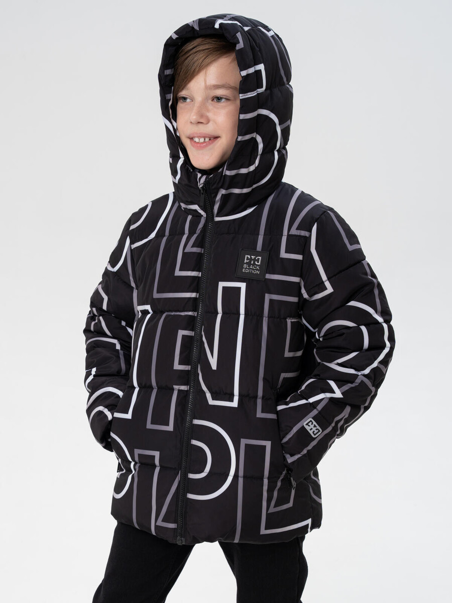 

Куртка, Черный;белый