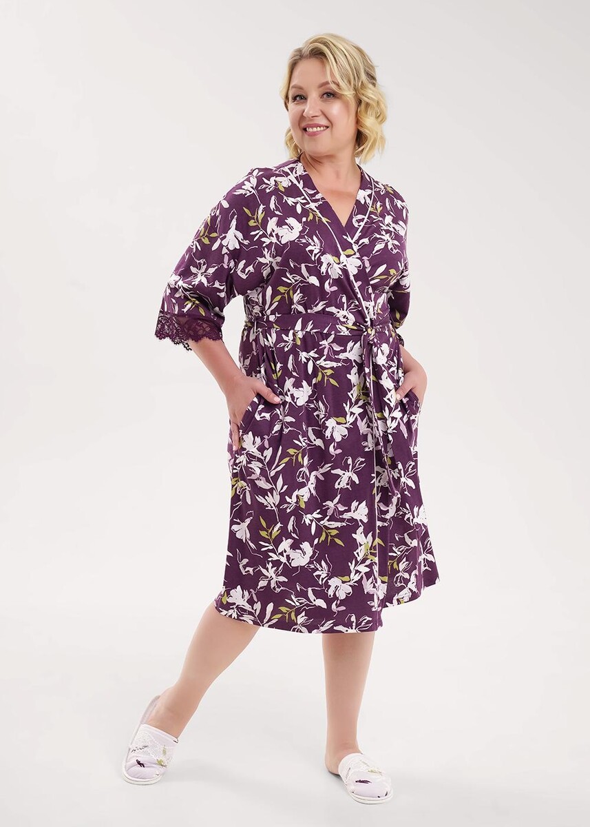 

Халат, Фиолетовый;т.фиолетовый/св.розовый