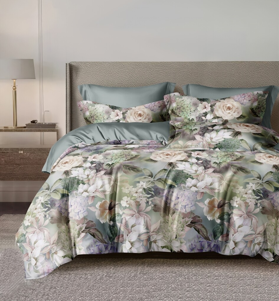 

Постельное белье 2-х сп с Евро прост. на резинке, Зеленый