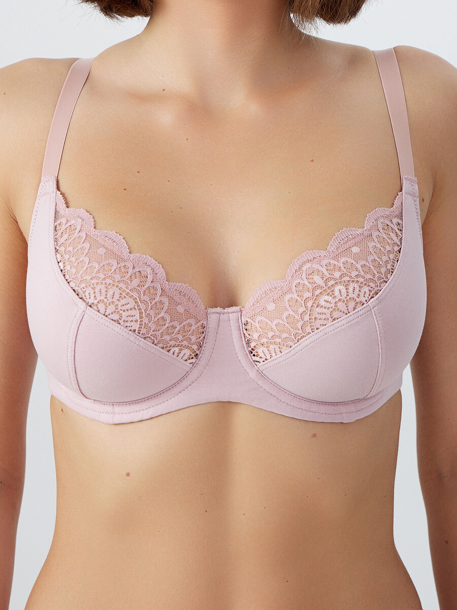 

Бюстгальтер женский, Розовый;кристальная роза1