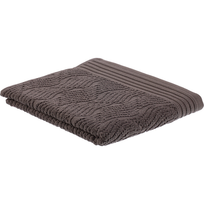 

Полотенце махровое Комус Веттерн  500 г/кв.м антрацит, Коричневый