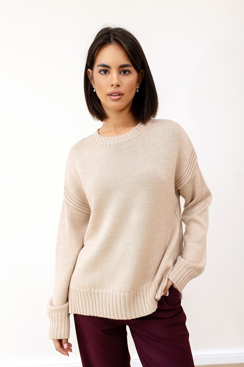 

Джемпер, Бежевый;светлый опаловый