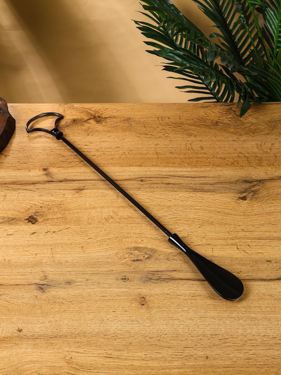 

Ложка для обуви, 57 см, латунь, Черный