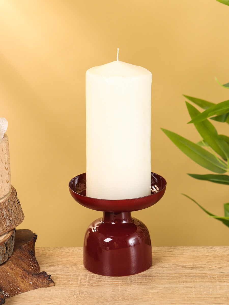 

Подсвечник на 1 свечу, Бордовый