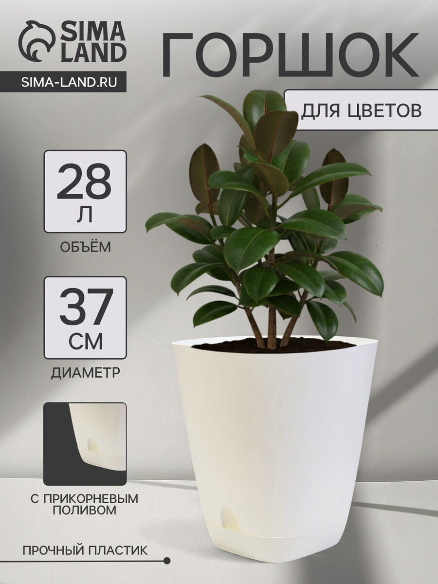 

Горшок для цветов, Белый