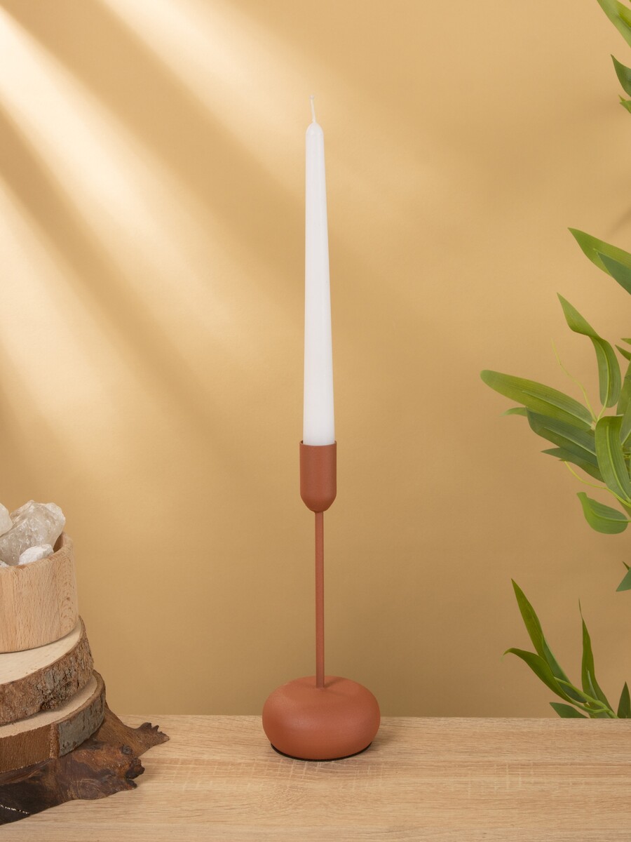 

Подсвечник на 1 свечу текстурный, Коричневый