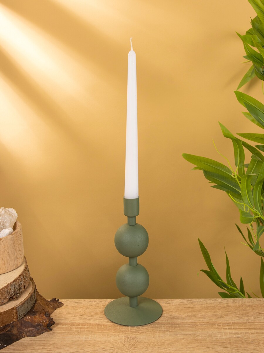 

Подсвечник на 1 свечу текстурный, Зеленый