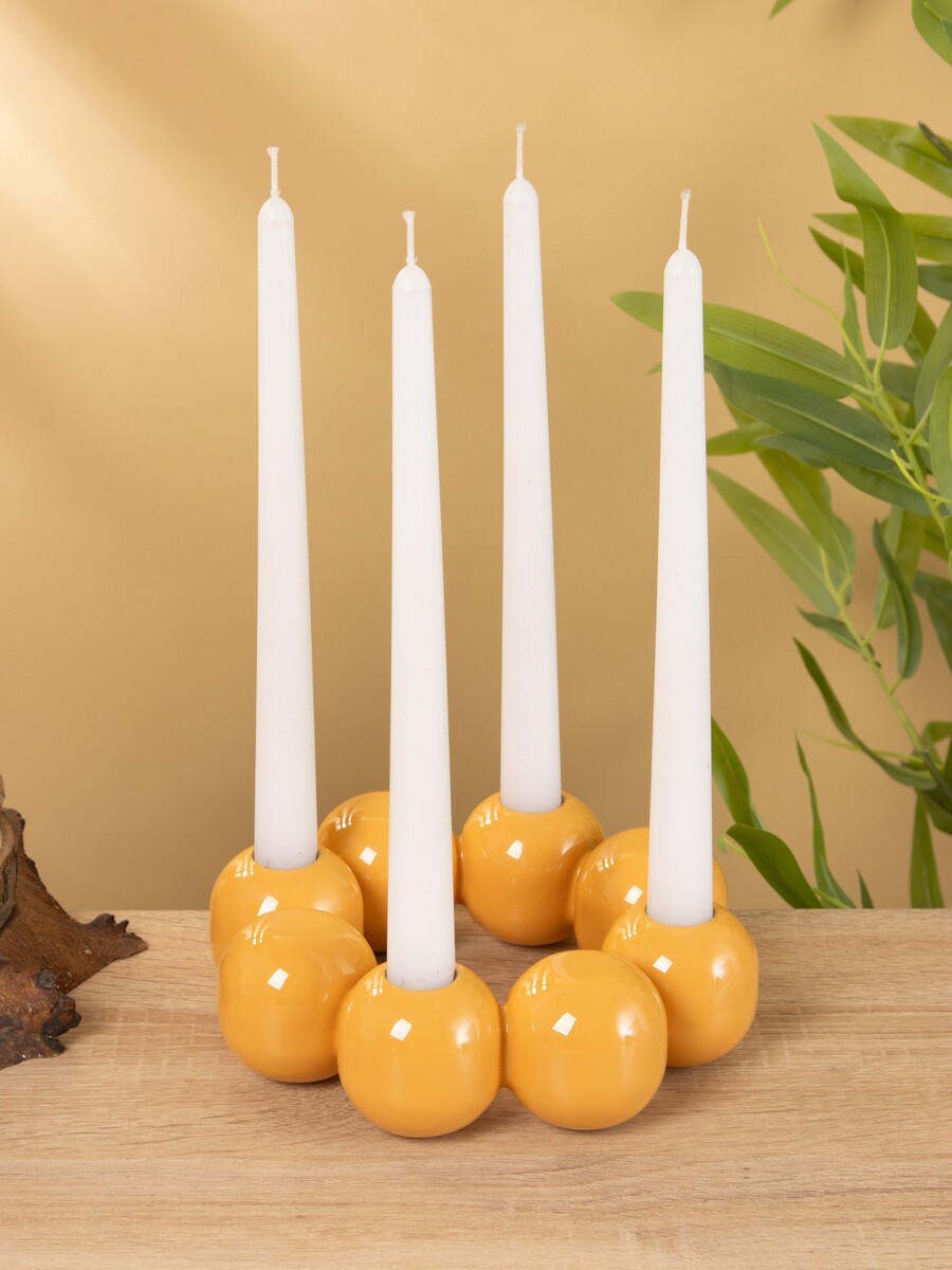 

Подсвечник на 4 свечи, Оранжевый