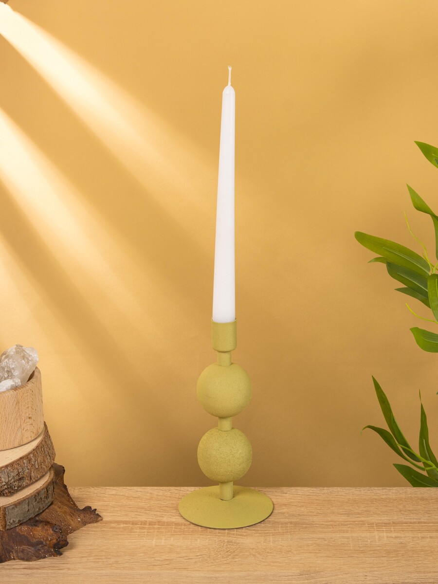 

Подсвечник на 1 свечу текстурный, Зеленый