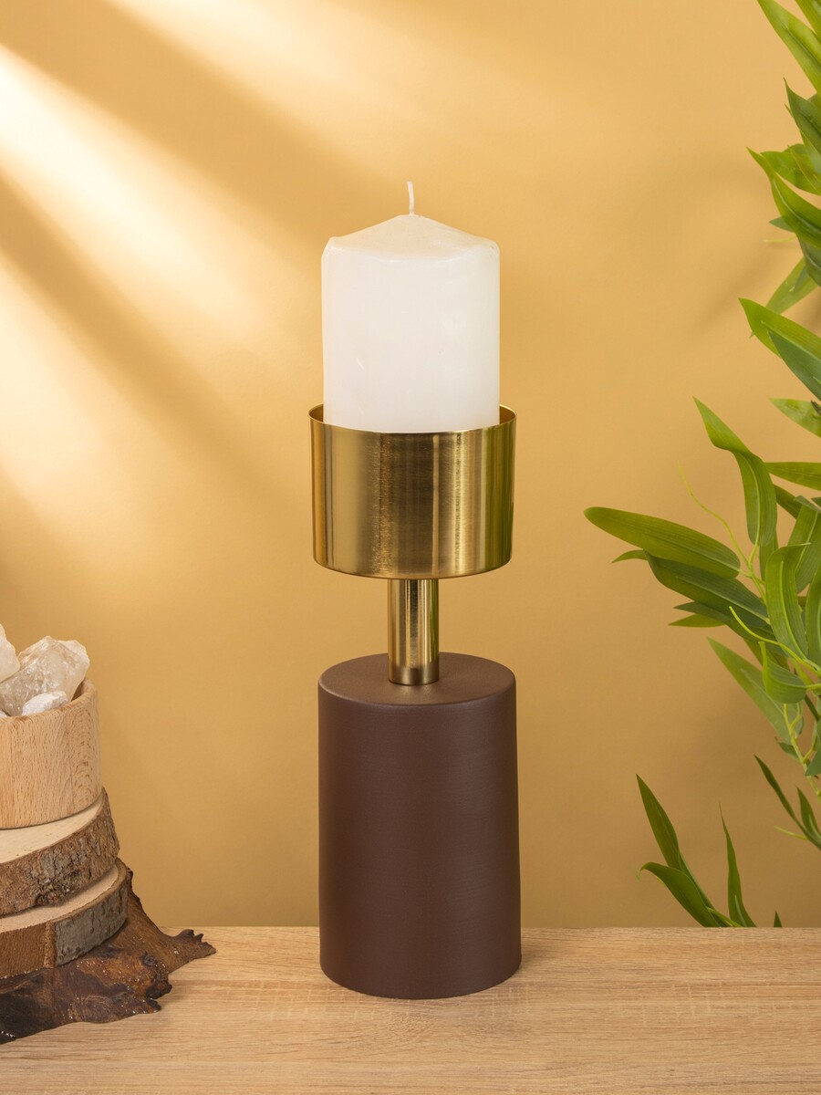 

Подсвечник на 1 свечу, Коричневый