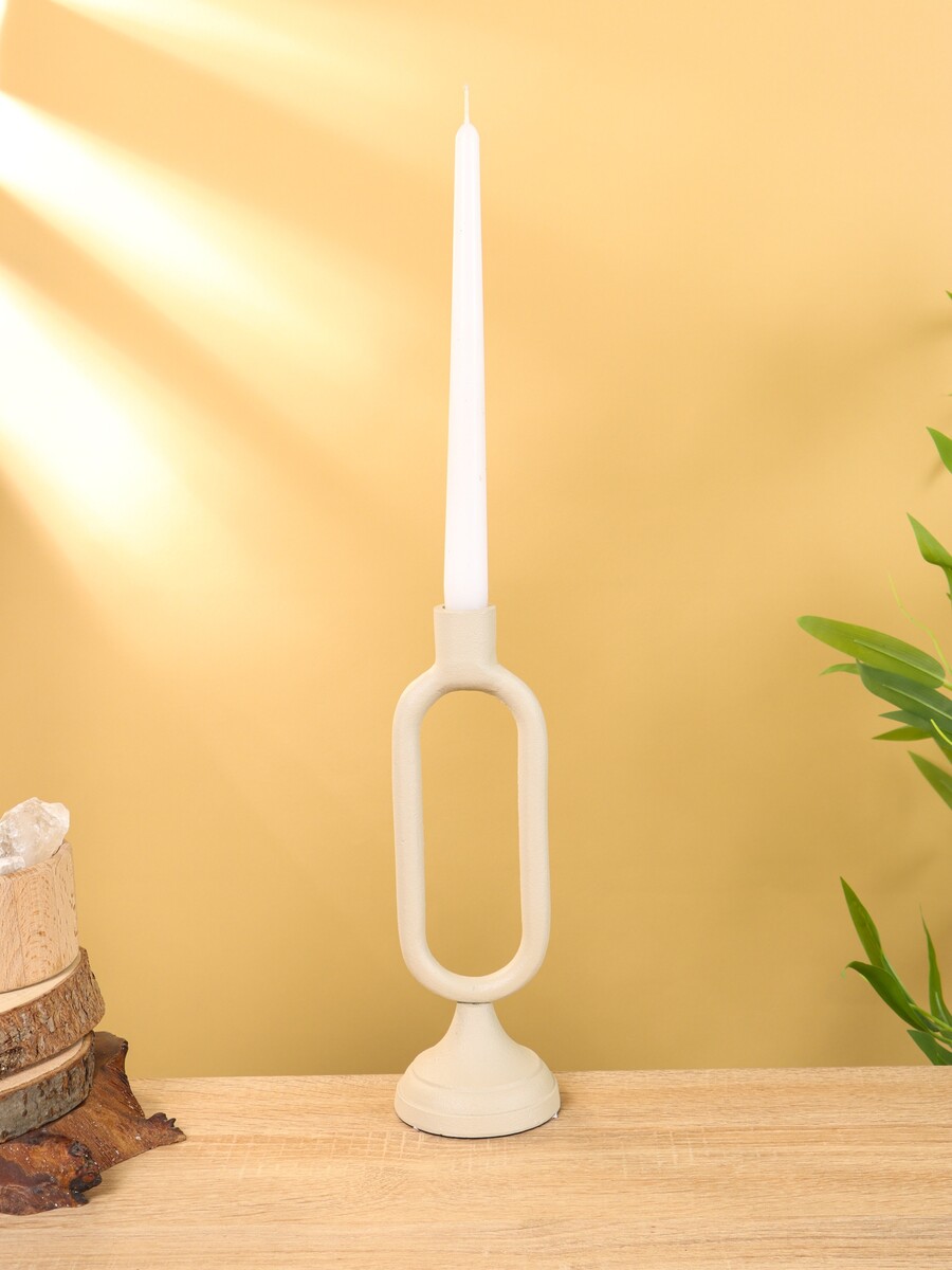 

Подсвечник на 1 свечу, Бежевый