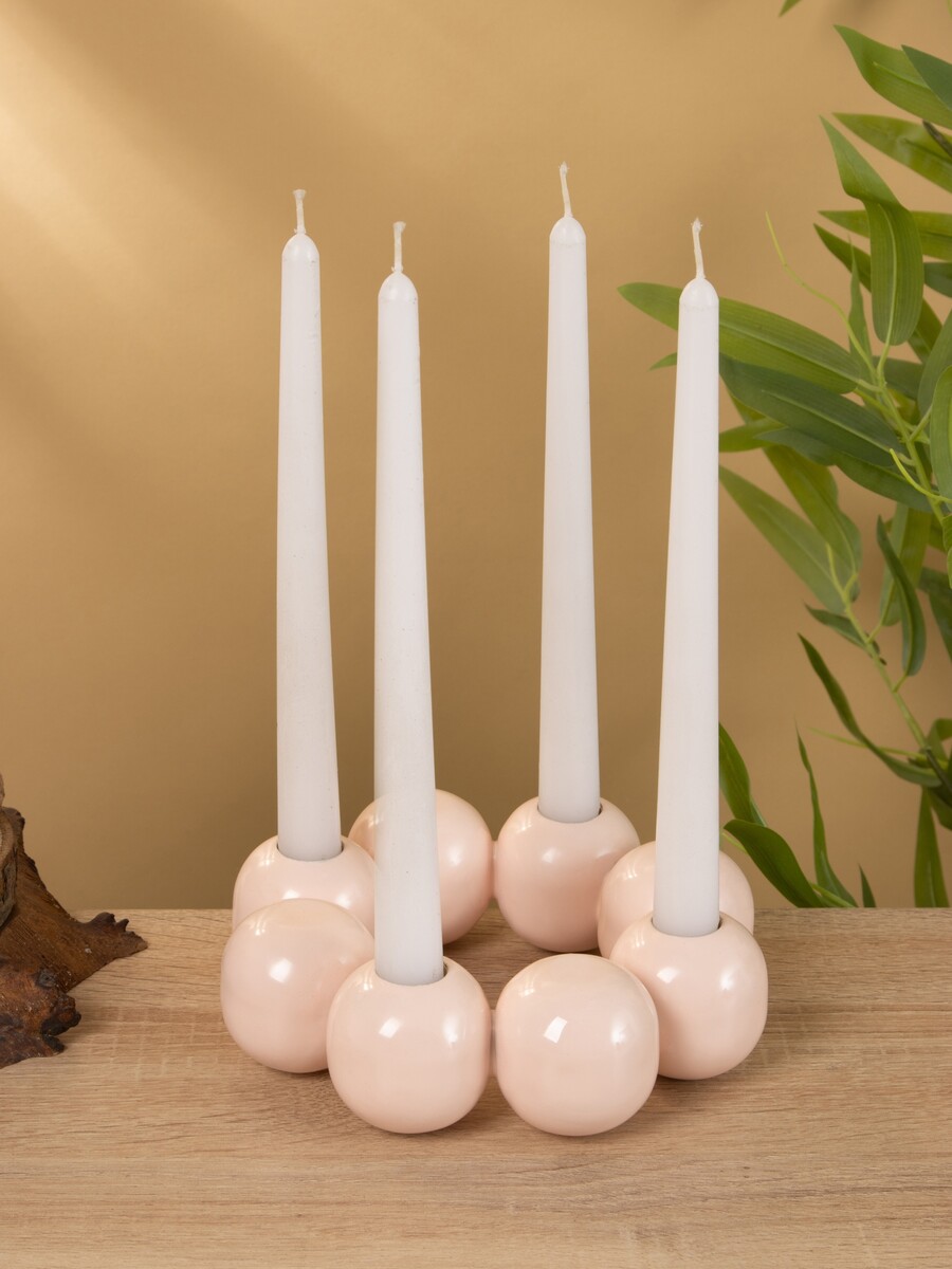 

Подсвечник на 4 свечи, Розовый