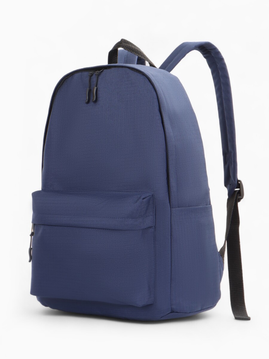 

Рюкзак на молнии, с карманами, однотонный, размер 41×30×15 см, темно-синий