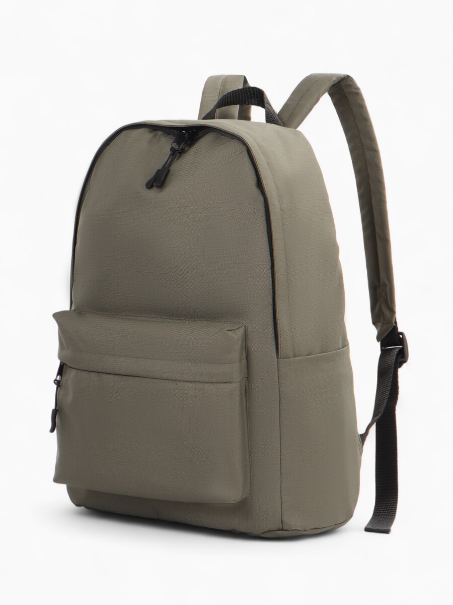 

Рюкзак на молнии, с карманами, однотонный, размер 41×30×15 см, хаки, Зеленый