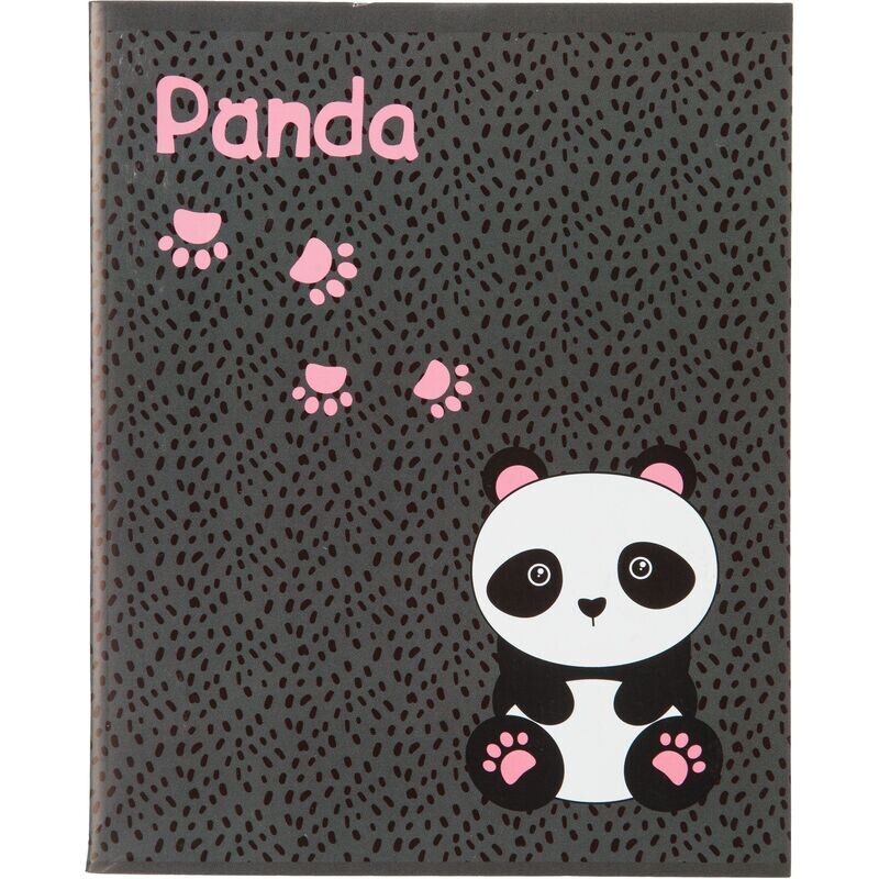 

Тетрадь общая Комус Класс (№1 School) Panda А5 96 листов в клетку на скрепке обложка с рисунком ВД-лак