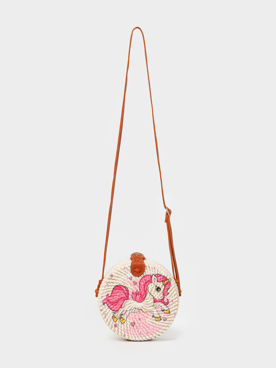 

Сумка плетеная ротанг, Белый