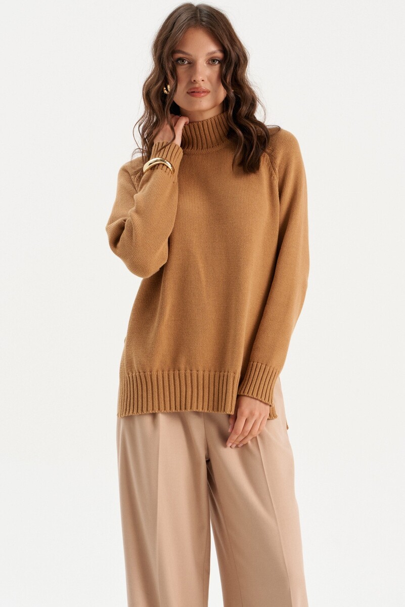 

Джемпер, Коричневый;верблюжий