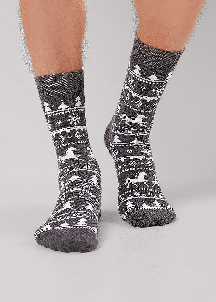 

Носки, Серый;меланж т.серый