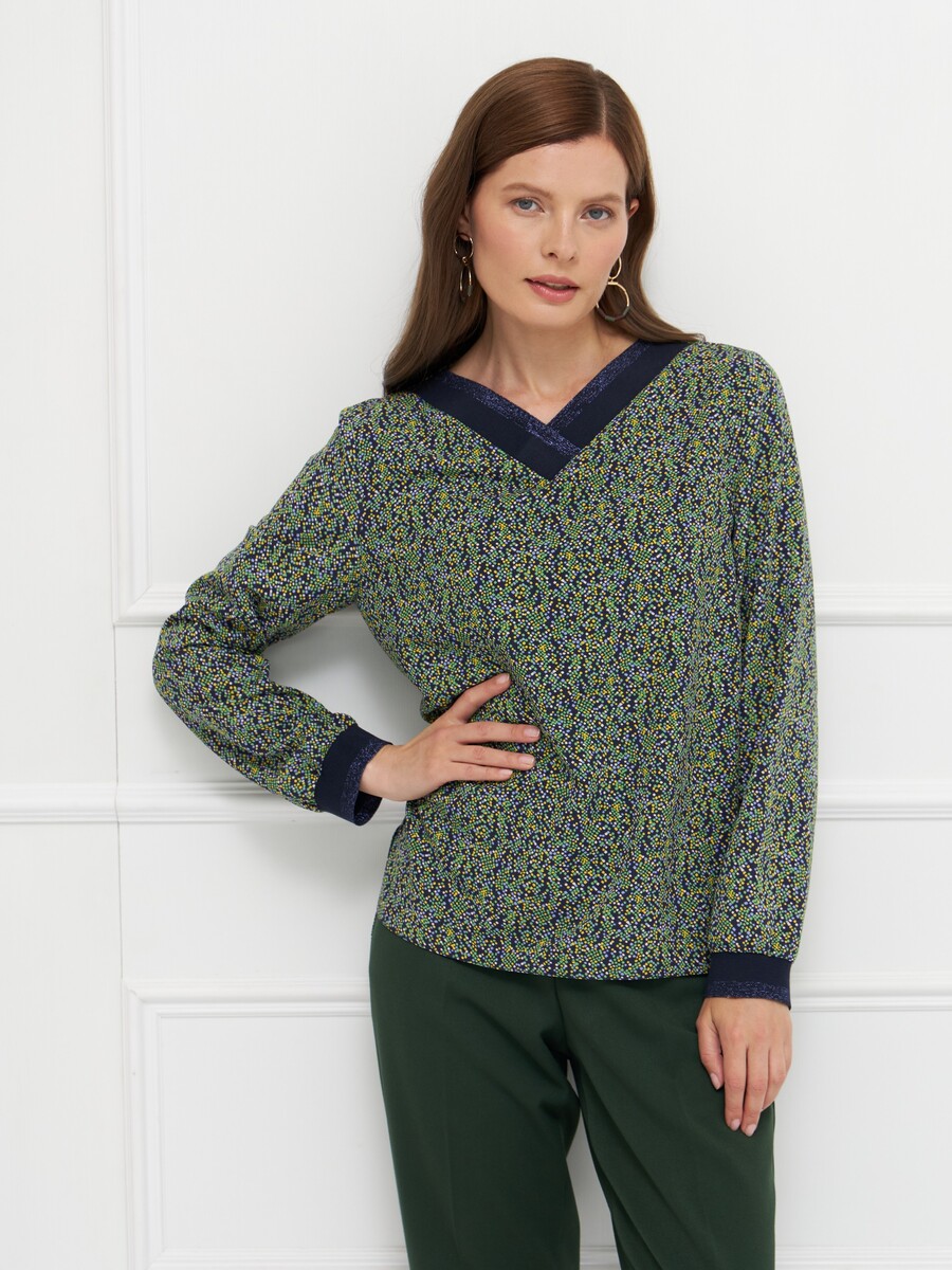 

Блузка, Зеленый;сине-зеленый