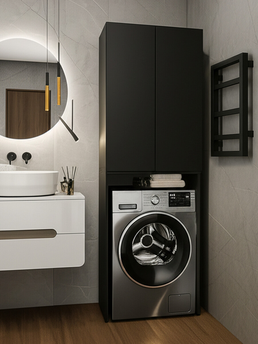 

Шкаф над стиральный машиной, Серый