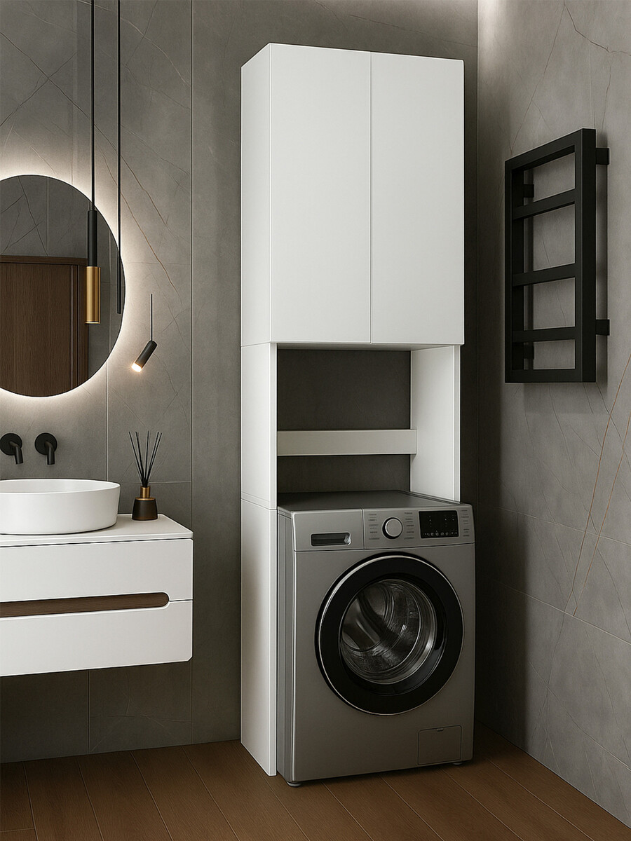 

Шкаф над стиральный машиной, Белый