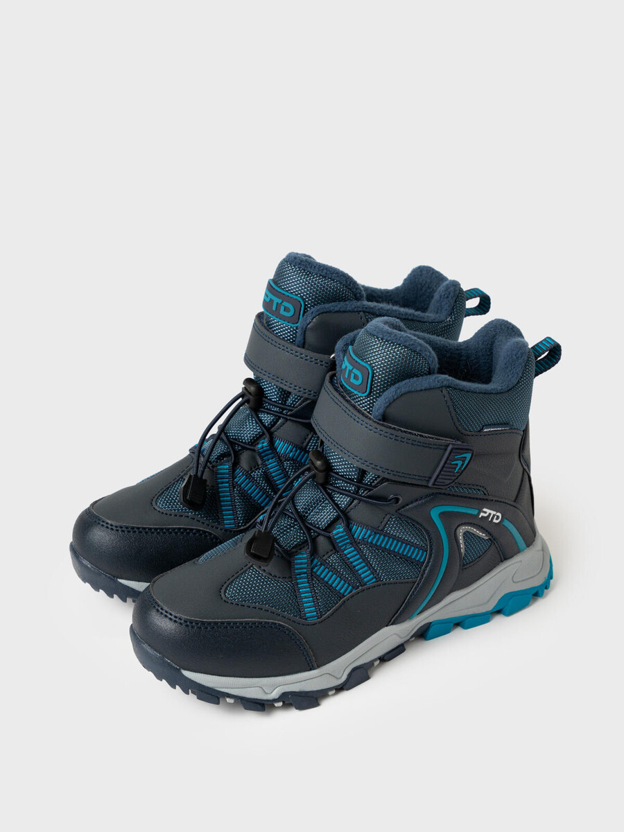 

Ботинки, Черный;синий