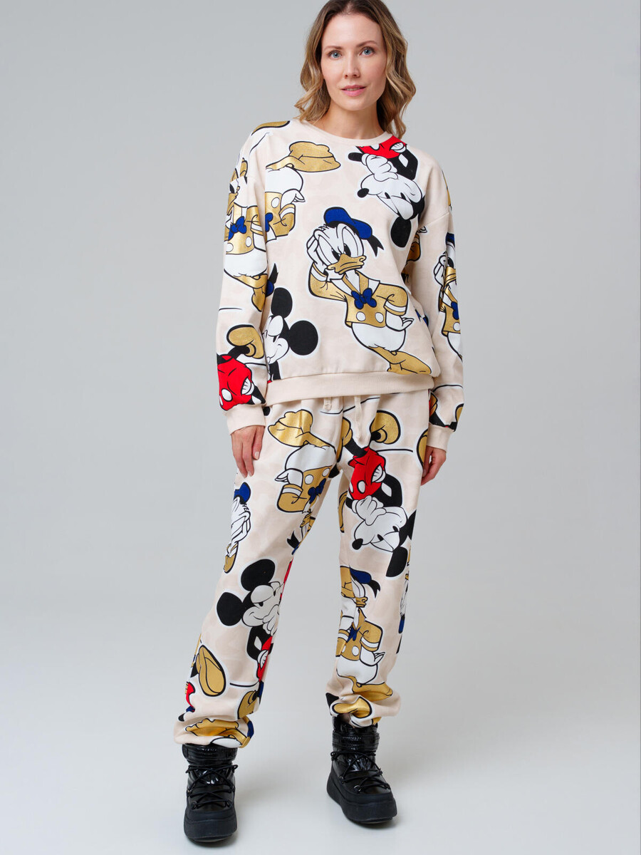 

Комплект трикотажный толстовка брюки, Разноцветный