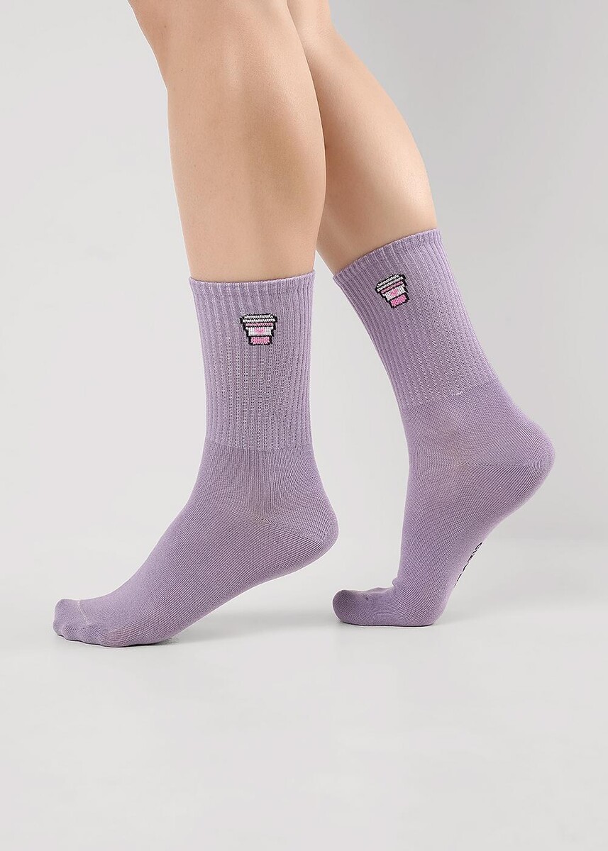 

Носки, Фиолетовый;св.фиолетовый