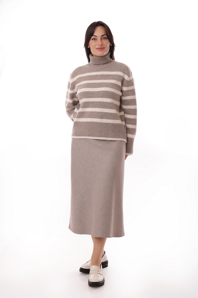 

Юбка, Бежевый;темно-бежевый