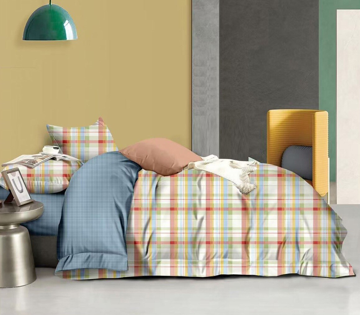 

Постельное белье  с простыней на резинке, Разноцветный