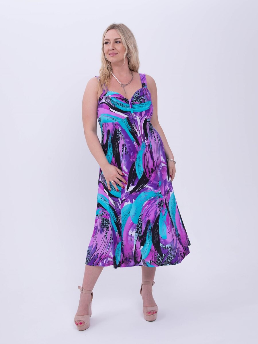 

Сарафан, Разноцветный;фиолетово-зеленый