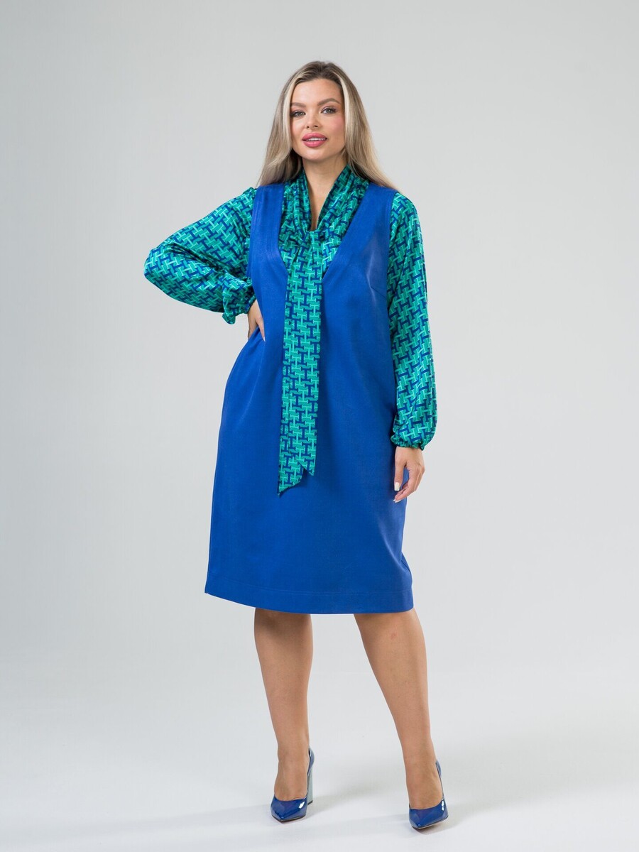 

Сарафан, Синий;синий-электрик