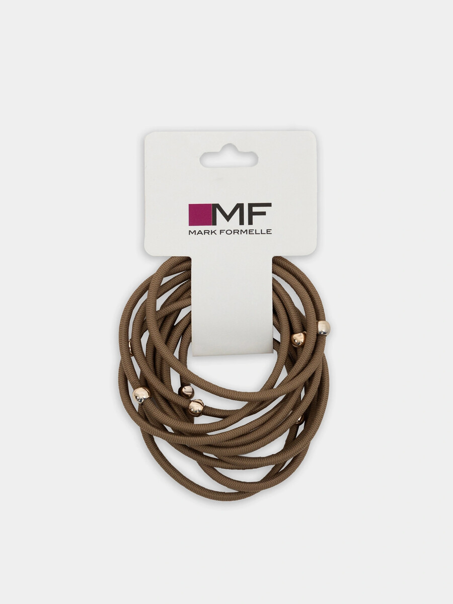 

Резинки для волос в наборе, 10 шт, Коричневый