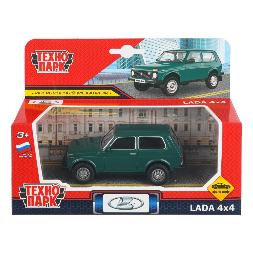 

Машина металлическая LADA, Технопарк LADA4X4-11-GN