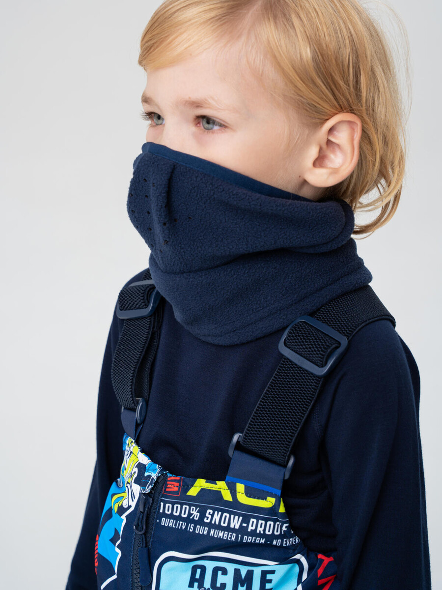 

Шарф снуд трикотажный, Синий;темно-синий