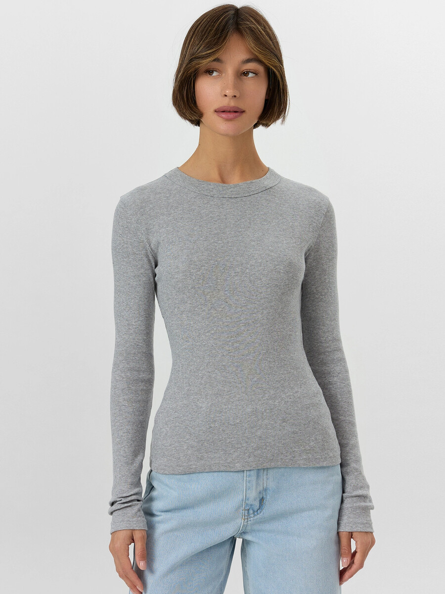 

Лонгслив женский серый, Серый;серый меланж 4250-е