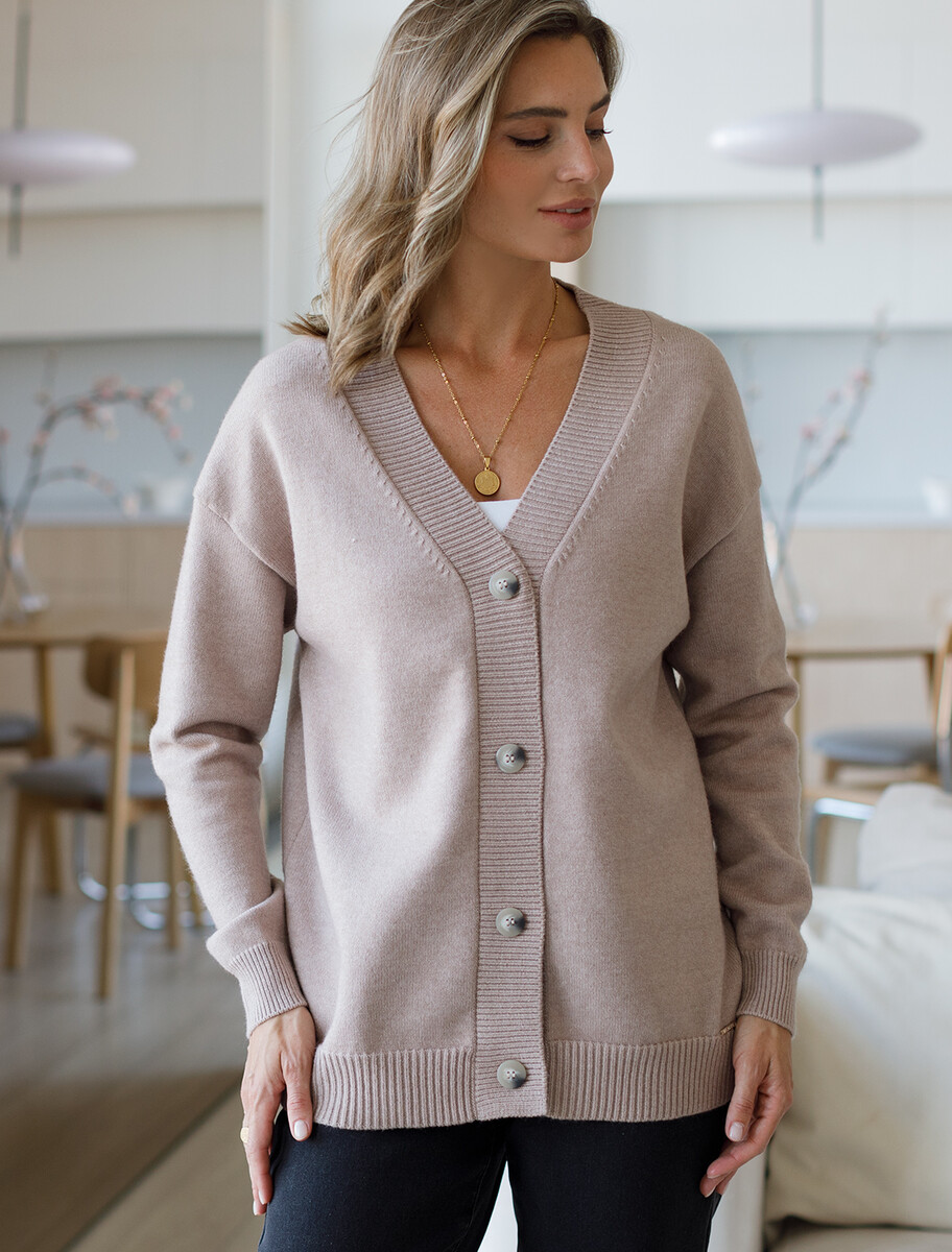 

Кардиган, Бежевый;макиато меланж