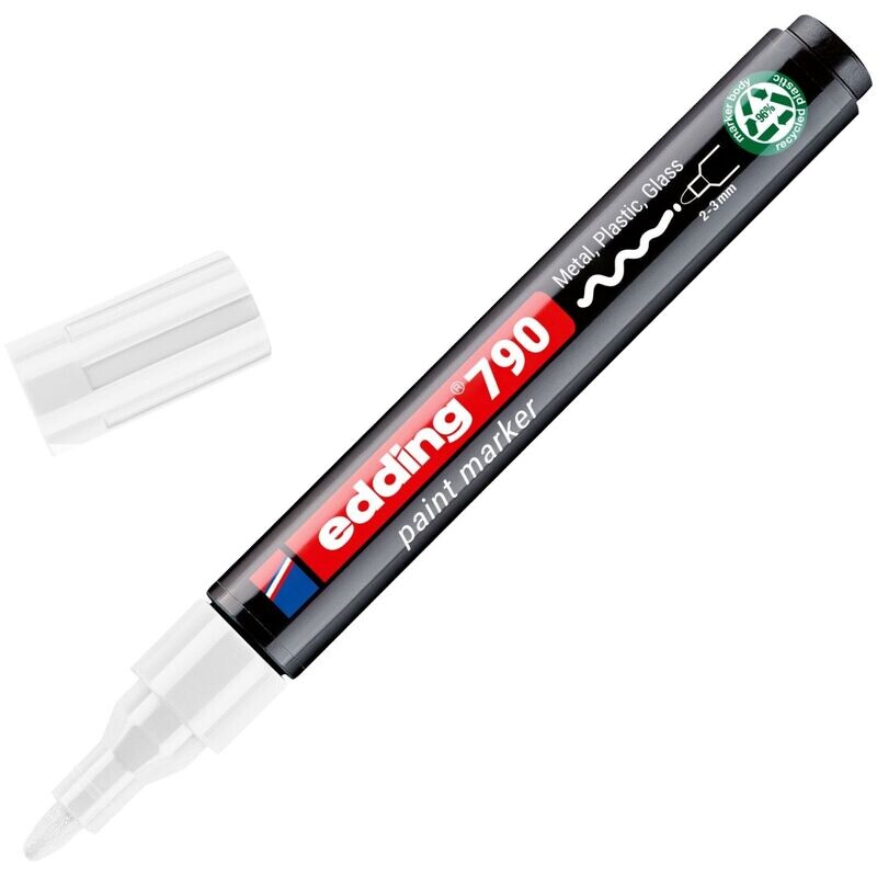 

Маркер промышленный лаковый Edding белый 2-3 мм (4-790PCR049)