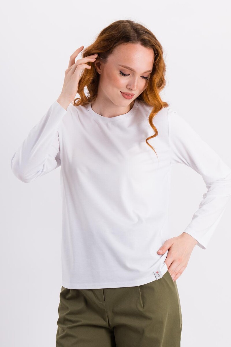 

Лонгслив, Белый