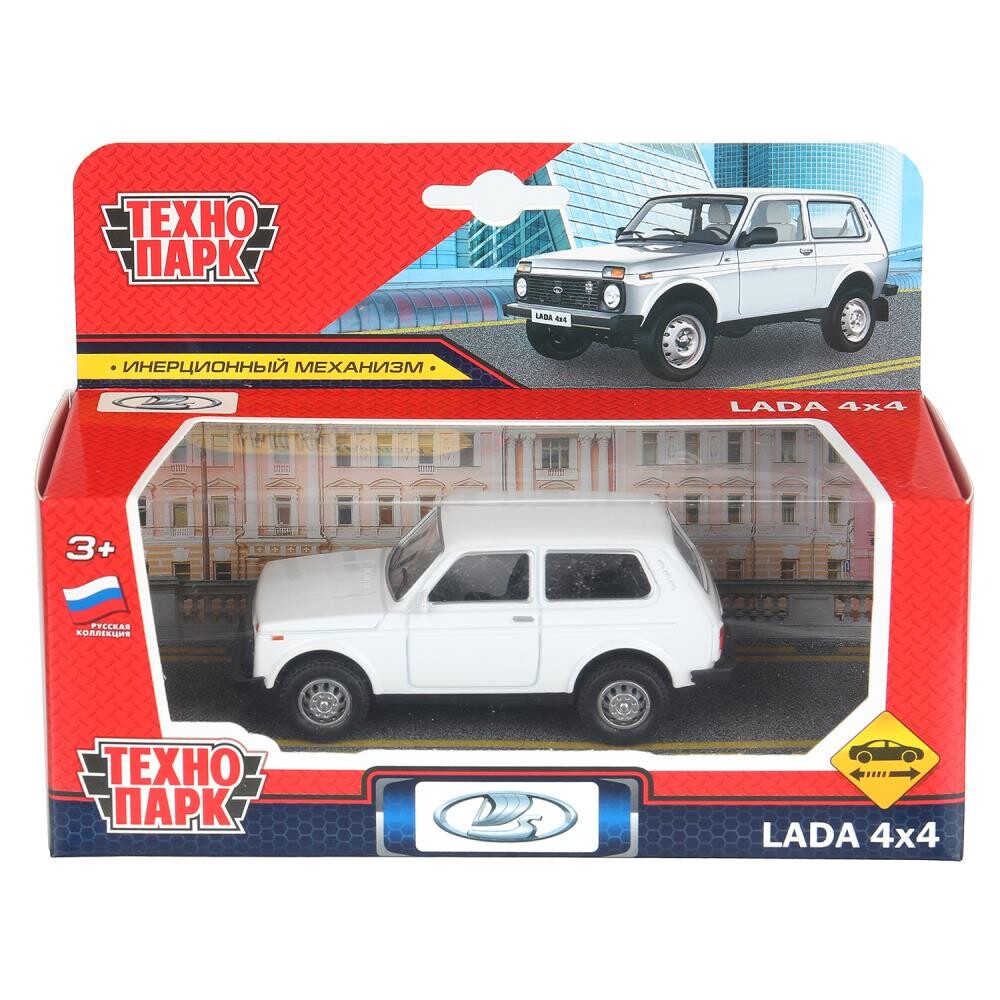 

Машина металлическая LADA, Технопарк LADA4X4-11-WH, Белый