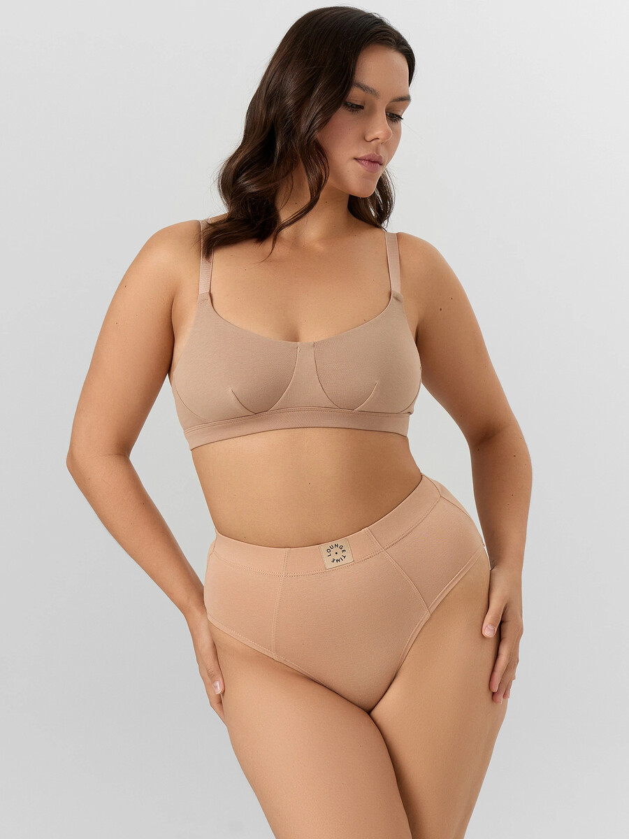 

Трусы макси женские бежевые, Бежевый;телесный