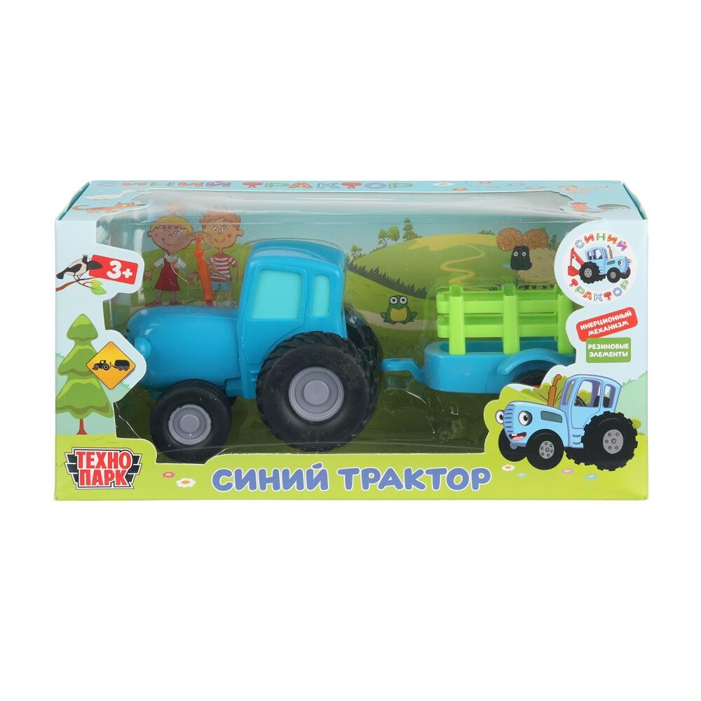 

Набор металлических машин СИНИЙ ТРАКТОР, Технопарк BLUTRA-11CART-BU