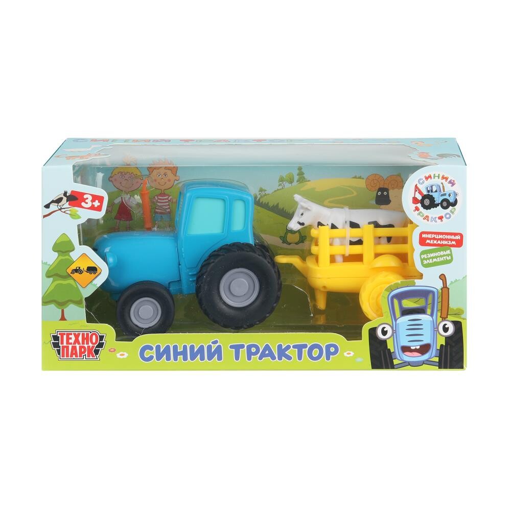 

Набор металлических машин СИНИЙ ТРАКТОР, Технопарк BLUTRA-11-CARTCOW-WOD