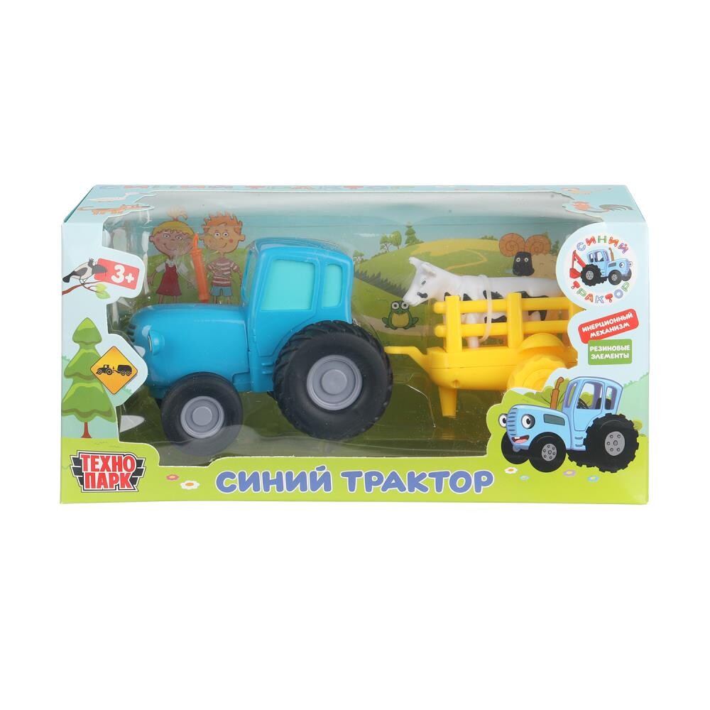 

Набор металлических машин СИНИЙ ТРАКТОР, Технопарк BLUTRA-11-CARTCOW-BU