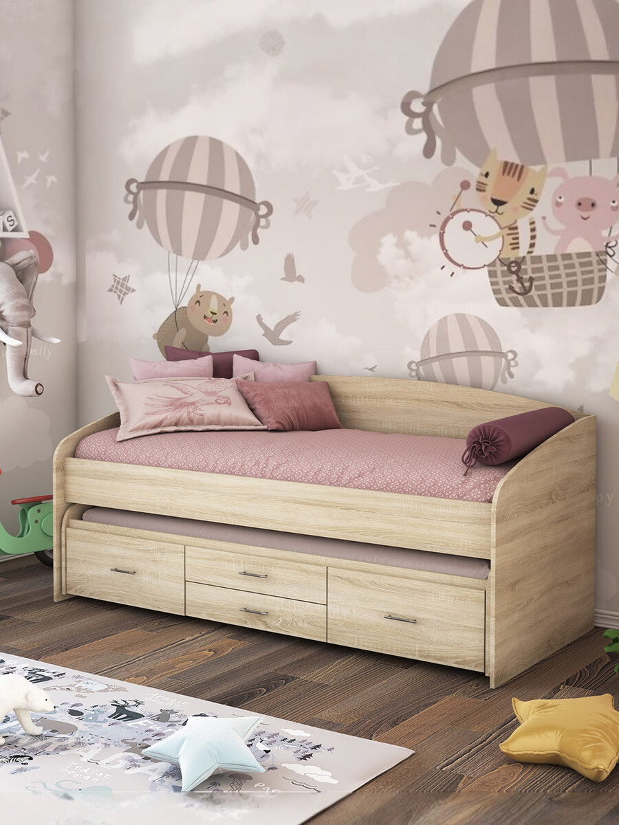 

Кровать раздвижная, Бежевый